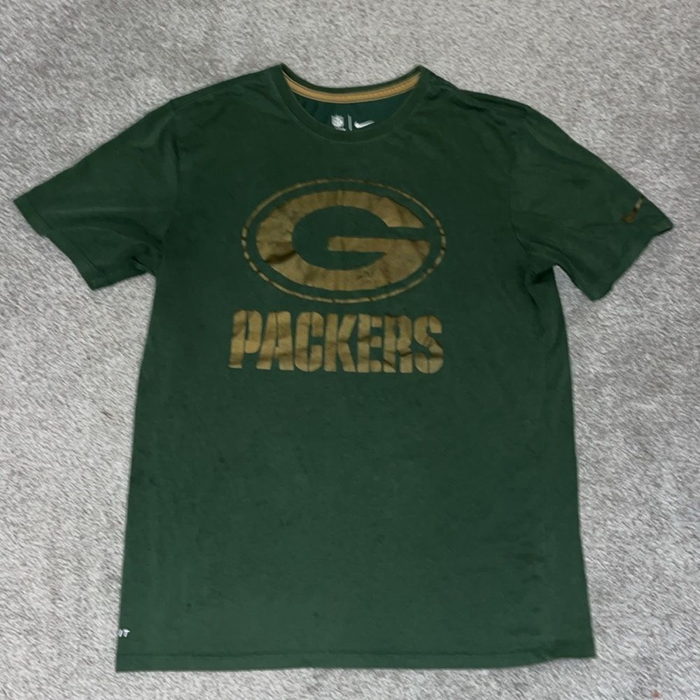 Mens NFL BIG G Green Bay Packers Nike Dri Fit T shirt M